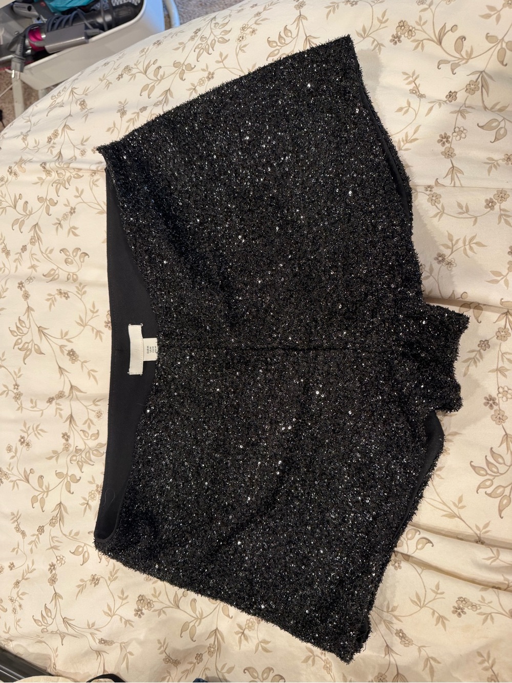 H&M Black Sparkle Sequin Women’s Shorts